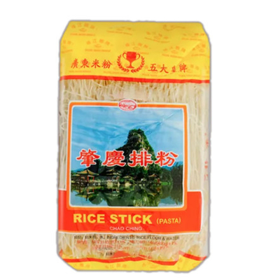 Zhaoqing / Xinzhu 500g Kurutulmuş Pirinç Çubuğu Erişte Hızlı Pişirme Erişte