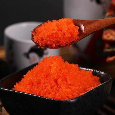 Masago Tobiko Capelin Balık Karaca suşi uçan balık yumurtası Dondurulmuş Capelin