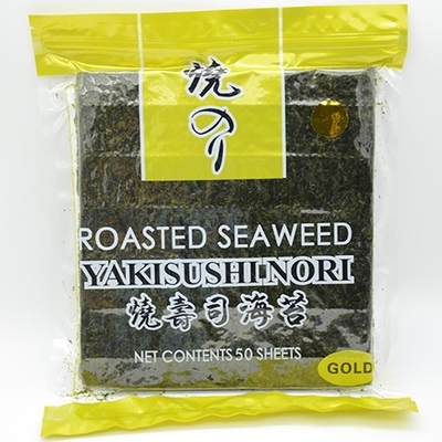 Altın Kavrulmuş Yaki Nori Yosun Çıtır 50 Nori Yosun Levhası