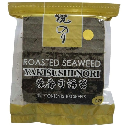 Altın Kavrulmuş Yaki Nori Yosun Çıtır 50 Nori Yosun Levhası