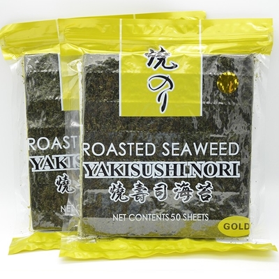 Altın Kavrulmuş Yaki Nori Yosun Çıtır 50 Nori Yosun Levhası