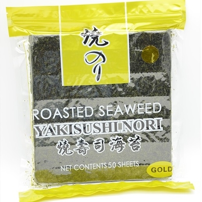 OEM Vakum Japon Yaki Sushi Nori Yosun Kurutulmuş Yosun Levhaları