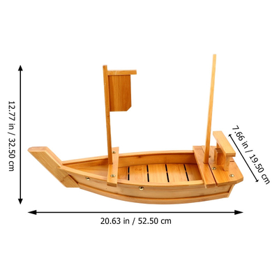 Japon Sashimi Bambu Yemek Servis Aletleri 200cm Suşi Teknesi