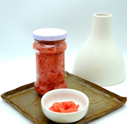 Taze Organik Turşu Suşi Zencefil Dilimlenmiş ve Şerit 160g / Şişe