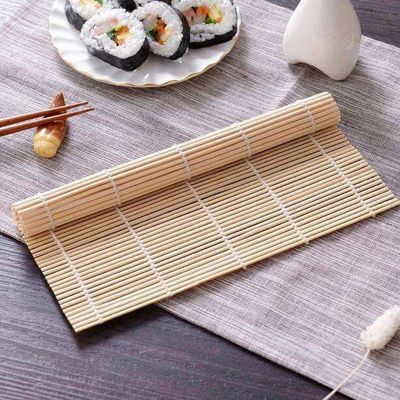 Japon Tarzı 24cm 27cm Bambu Suşi Mat Beyaz Doğal Renk