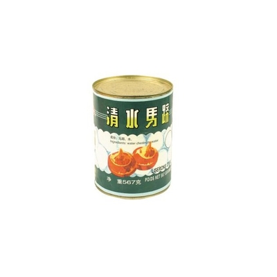 Tatlı 425g 567g Konserve Meyveler Sebzeler Şuruplu Su Kestanesi
