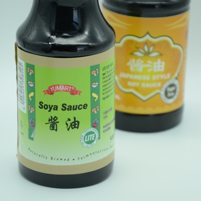 Süpermarket için 250ml Çin Tarzı Jade Bridge Soya Sosu Açık Koyu