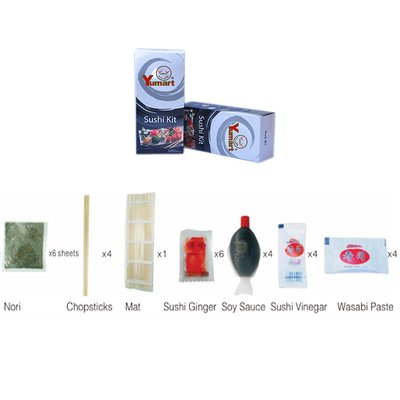 DIY Suşi Yapımı Seti HACCP ISO onaylı 4 Kişilik Servis Seti