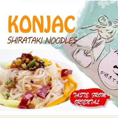 Sıfır Kalorili Az Yağlı Organik Shirataki Erişte Elyaf Konjac Jöle Erişte Tatsız