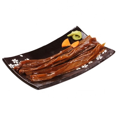 Plastik Torbalarda 18cm Kahverengi Turşu Suşi Kanpyo Şerit Dilim 100g