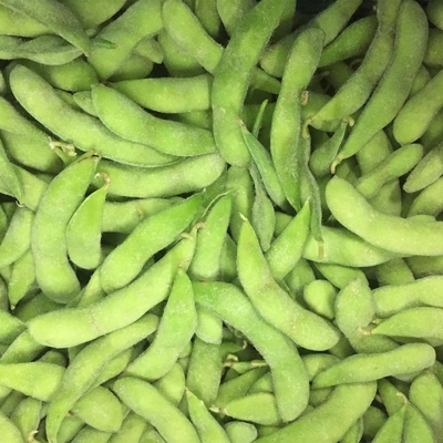 4cm Uzunluk Dondurulmuş Edamame Bölmeleri IQF Tüm Gıda Tesisi Bir Sınıfa Dayalı