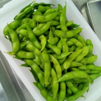6cm Dondurulmuş Edamame Fasulye Mukimame IQF Kabuklu Edamame Pod